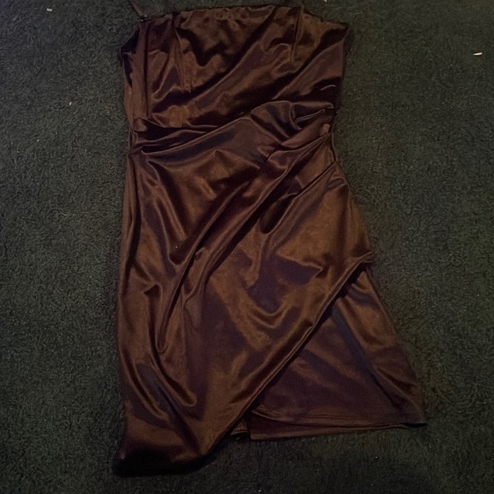 Practically brand new Homecoming black silk slip dress